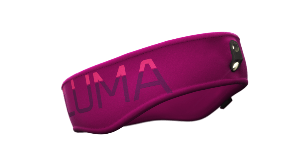 LUMA ACTIVE LED-Stirnband violett